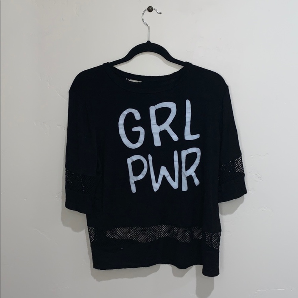 “GRL PWR” graphic T-shirt